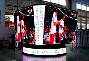 농구 입방체 경기장 LED 스크린 P8mm 피치 높은 정의 LED 스크린